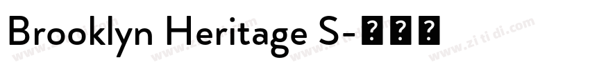 Brooklyn Heritage S字体转换